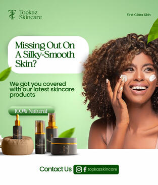 PRODUCT AD DESIGN FOR TOPAZ SKINCARE